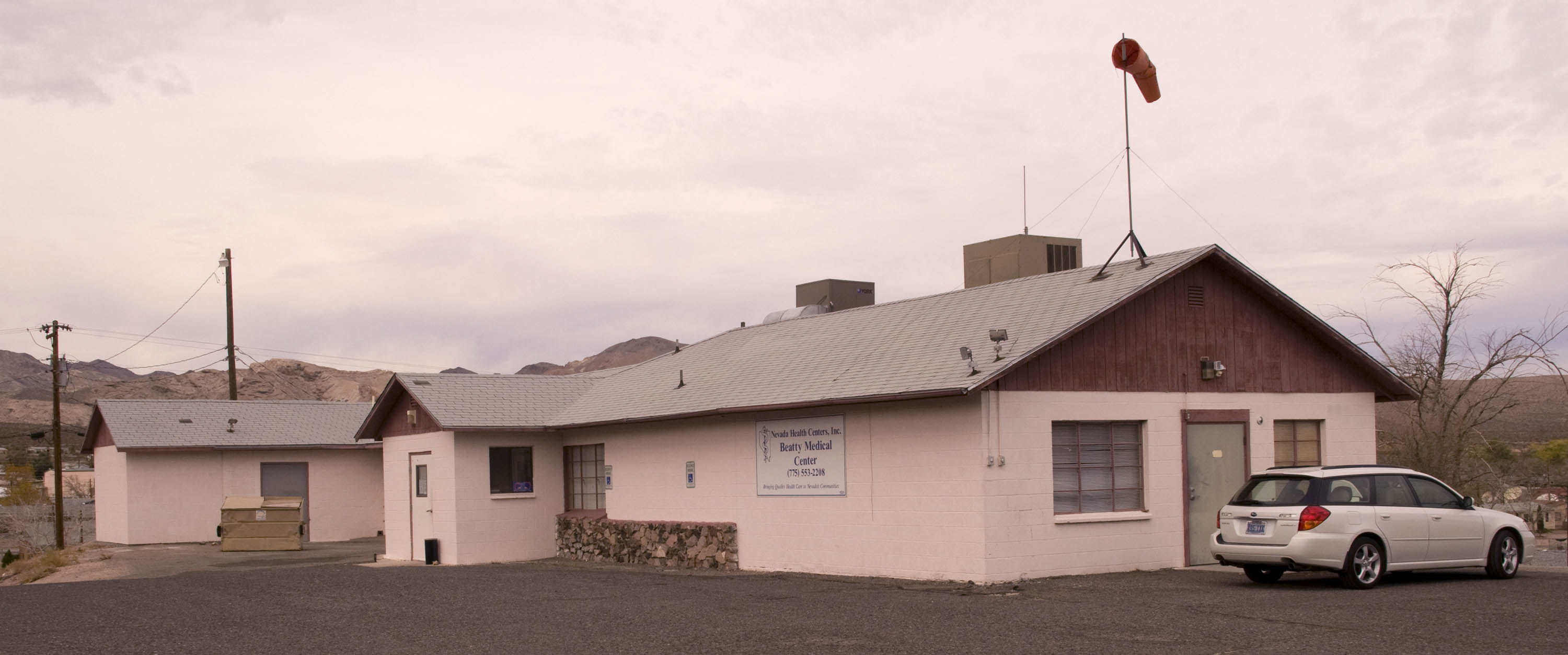 The Beatty Medical Center clinic building
